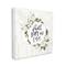 Stupell Industries Faith Hope and Love Sentiment Floral Cotton Wreath Canvas Wall Art